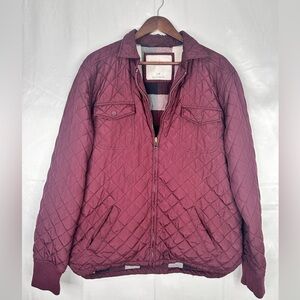 Aeropostale Burgundy Outerwear Jacket Size Large‎